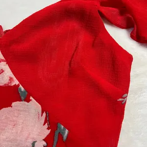 Lulus Love in Bloom Red Floral Print Off-the-Shoulder High-Low Dress Size XS thumbnail 10