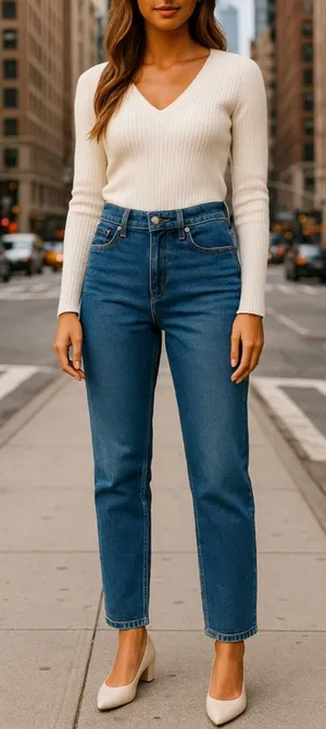Calvin Klein Classic Straight Leg Blue‎ Denim Jeans High Rise 14 Classic Casual thumbnail 1