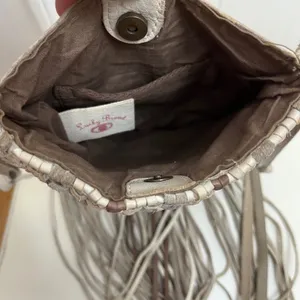 Lucky Brand Fringed Macrame Leather Crossbody‎ Bag Boho Western Festival Hippie thumbnail 8