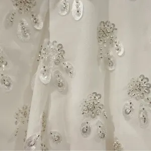 Elliatt Tamsin Sequins Long Sleeve Midi Dress Ivory Small Bridal Wedding Guest thumbnail 5