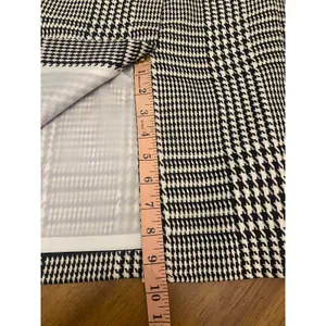 Evan Picone Classic Tailored Black White Houndstooth Plaid Midi Skirt Sze 10 Timeless Career thumbnail 8