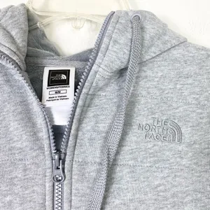 The North Face Timberwood Grey Plush Faux Fur Lined Zip Up Hooded Jacket Size M thumbnail 4