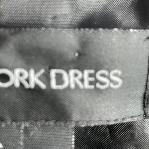 Vintage‎ Jones New York Dress Midi Dress Women 16 Black Sheer Flutter Sleeve thumbnail 8