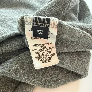 Aviator Nation Bolt Rainbow Stripe Cropped Classic Sweatshirt Size Small Grey thumbnail 6