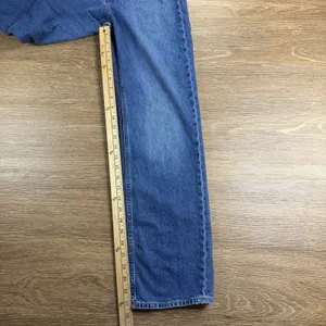 GAP Loose High Rise Jeans Womens 24 00R Blue Medium Wash Straight Leg Stretch thumbnail 10