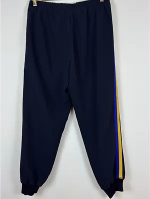 Aritzia Wilfred Buffon Jogger Pants M Navy Yellow Blue Side Stripe Track Pants thumbnail 6