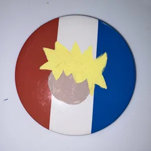France Flag Pin with The Little Prince Head Painted On thumbnail 1