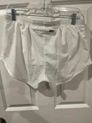 Nike White Dri-Fit Sport Shorts Size Medium thumbnail 6