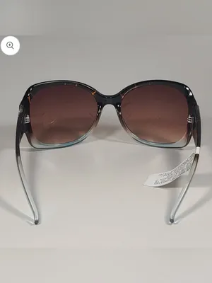Guess Oversized Butterfly Sunglasses Brown Tortoise blue Gradient GUF200 TO-34A thumbnail 5