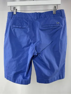 Vineyard Vines‎ Woman's Cotton Stretch Royal Blue Bermuda Shorts Size 6 thumbnail 2