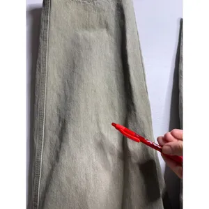 Levi's 577 green cargo jeans made in Hong Kong snap button‎ size 12 thumbnail 3