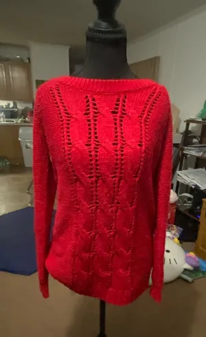 Hollister Red Knit sweater thumbnail 1