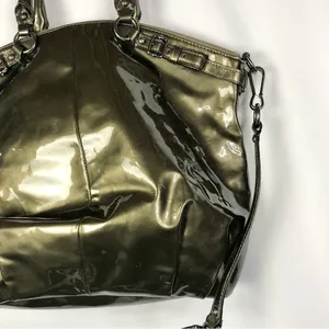 Coach Olive Green Madison Lindsay Large‎ Leather Shoulder Bag thumbnail 5