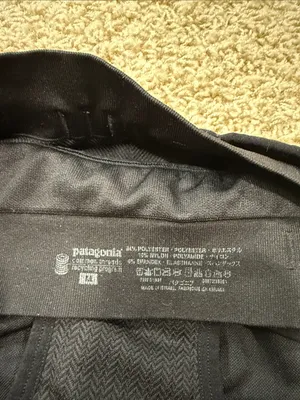 Patagonia Sports Bra Women’s Medium Black | Front Adjustable Band | Medium Suppo thumbnail 5