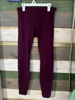 Burgundy Lululemon Leggings thumbnail 2