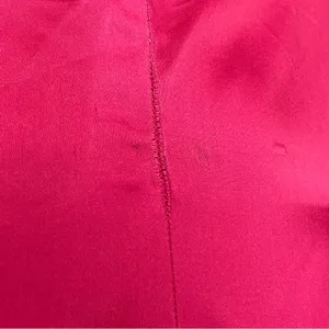 Vintage 1950s Dress A-Line Pink‎ Sleeveless Retro Satin FLAWS Handmade Zip-Up thumbnail 16