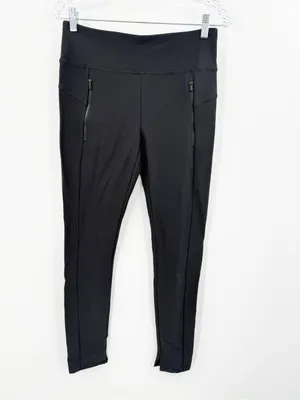 Athleta‎ Women’s Stellar Tight Zip Pocket Ankle Pants 870815 Black Size Small thumbnail 2