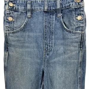 Madewell‎ Straight-Leg Jean Overalls XXS Hickory Wash Faded Denim Cropped Length thumbnail 10
