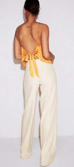 Express Satin Tie Back Cami thumbnail 2
