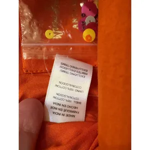 Anthropologie Monogram Crescent‎ Pouch Orange with purple monogrammed A thumbnail 9