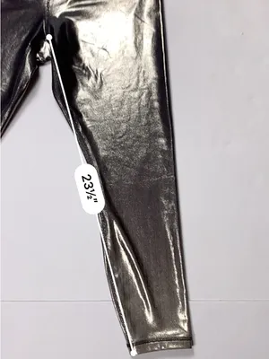 Athleta Elation Shine Leggings LP Black High Rise Metallic Ankle Lustre thumbnail 8