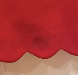 Vintage 90s Laundry Red Mini Scallop Sheath Shift Dress Scalloped 10 Party thumbnail 7