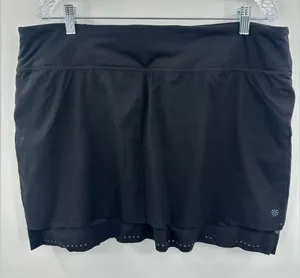 Athleta Women's Black Laser Run Skort Tennis w/ Shorts Size XL‎ thumbnail 1