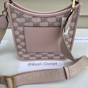 Powder Blush Multi Briley Small MK Signature Crossbody Bag thumbnail 5