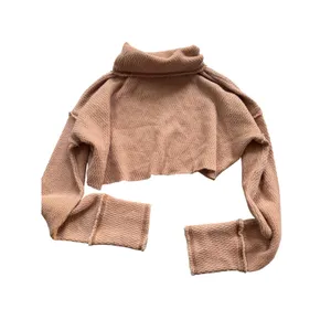 Out From‎ Under Urban Outfitters Cropped Turtleneck Sweater Dusty Rose XS thumbnail 2