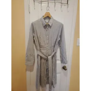 J crew Tie-waist Shirtdress In Stripe - Size 12 thumbnail 8
