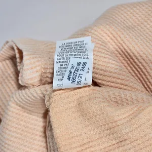 Aerie Womens Waffle Knit Crop Top Tee Peach Oversized M‎ NWT thumbnail 5