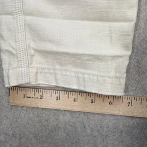 American‎ Eagle Womens Cream Off-White Double Knee Carpenter Utility Pants Sz 4 thumbnail 9