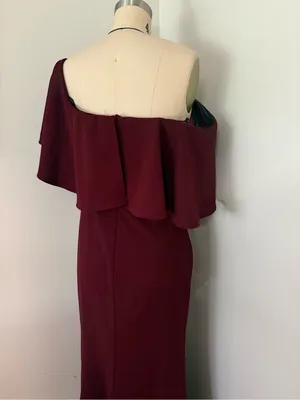 BHLDN Dara Gown Port Wine Size 8 thumbnail 6