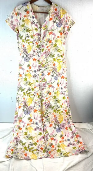 Fashion Magazine Floral Maxi Dress - Multicolor thumbnail 1