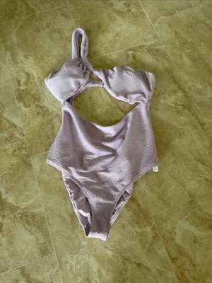 Aerie Padded one shoulder Textured One Piece Swimsuit beach vacation pool NEW thumbnail 3