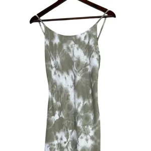 Thakoon Sleeveless Tie Dye Maxi Slip Dress Open Back Scoop Neck 0 Sage Green thumbnail 3