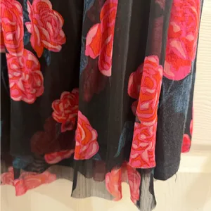 Matilda Jane Black Floral Babydoll Tunic with Pink Roses thumbnail 2