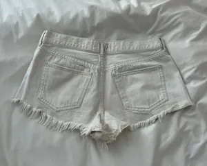 We The Free Womens White Denim Shorts thumbnail 3