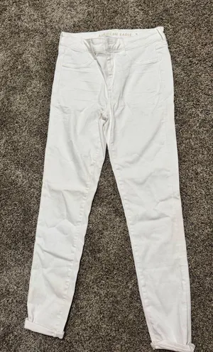 American Eagle High-Rise Jeggings White Next Level Stretch thumbnail 1