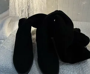 SO Black Stylish Over The Knee Boots thumbnail 1