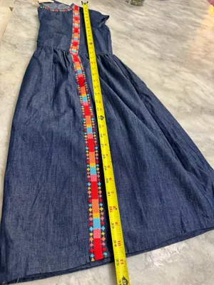 Savanna Jane The Alyssa Embroidered Dress - Denim. Size Small thumbnail 14