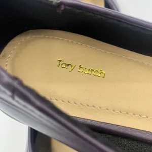 Tory Burch Minnie Purple Leather Ballet Flats Womens 5 Comfort Slip On thumbnail 6