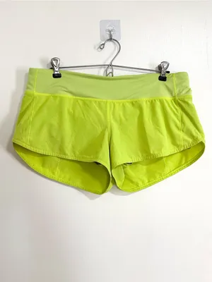 Lululemon Speed Up Low-Rise Short 2.5" Highlight Yellow Size 10 thumbnail 4