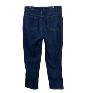 Bill Blass Jeans Womens 12 Blue High Rise Straight Leg‎ Stretch Denim BP0642 thumbnail 6