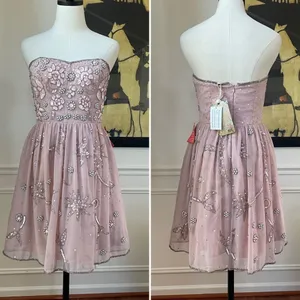 ASOS Frock and Frill NWT Pink Beaded Adjustable Strap Dress UK 10 US 6 thumbnail 2