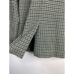 Madewell Houndstooth Plaid Soft Knit Stretch Oversized Blazer Jacket Womens S thumbnail 13