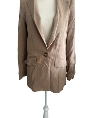 REFORMATION Tan Casual Blazer Jacket Size Medium thumbnail 3