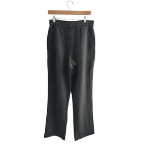 Rhythm Roadhouse Pants Herringbone Wide Leg Trousers Size 8 NWT Dark Gray thumbnail 2