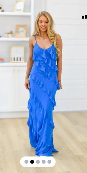 Ruffle Maxi Dress Fancy D Boutique thumbnail 2