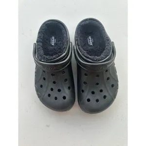 Crocs Unisex Adult Dual Comfort Baya Lined Fuzzy Plush Fleece Clog Slippers W6 thumbnail 2